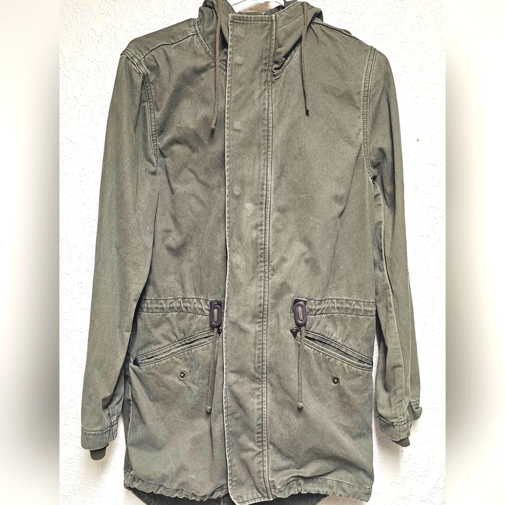 Charles and A Half Cargo Utility Army Jacket Small Urban Outfitters
